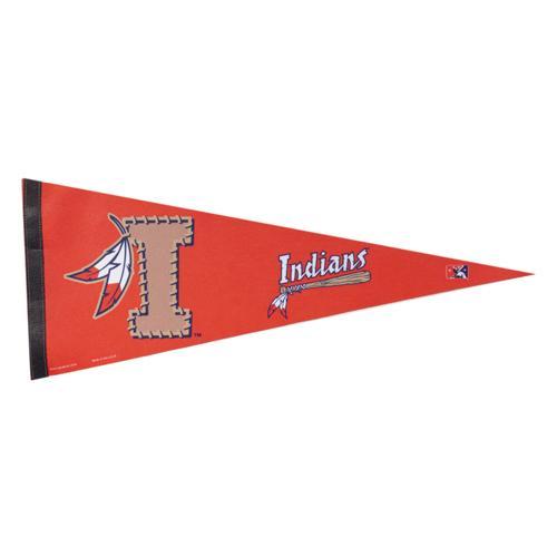 Red Kinston Indians Pennant