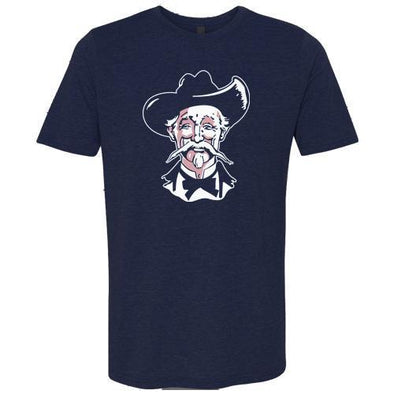 Louisville Bats Men's Mock Twist Throwback Colonels Tee in Navy