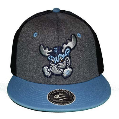 Wilmington Blue Rocks Adult Heather Rocky Stretch Fit Cap