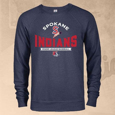 Spokane Indians Denim Heather Depeche Crewneck Sweatshirt