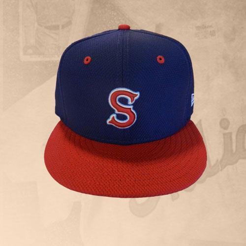 Spokane Indians Diamond Era BP Fitted - Navy w/Red