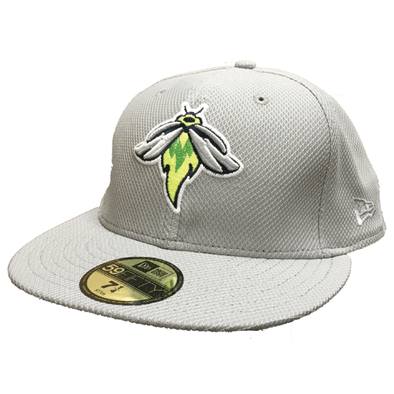 Columbia Fireflies Adult Grey Diamond Era Fitted Cap