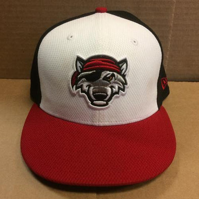 Erie SeaWolves 2017 Dominic Ficociello Diamond Era Game Used Hat