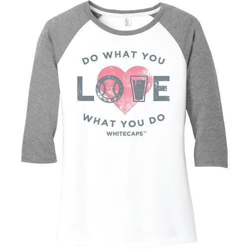 West Michigan Whitecaps Ladies 3/4 Sleeve Do What You Love Tee