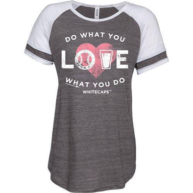 West Michigan Whitecaps Ladies Triblend Colorblock Do What You Love Tee