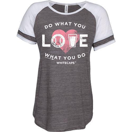 West Michigan Whitecaps Ladies Triblend Colorblock Do What You Love Tee