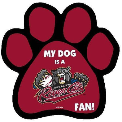 DOG PAW MAGNET, SACRAMENTO RIVER CATS