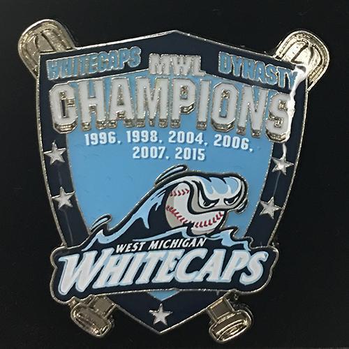 West Michigan Whitecaps Lapel Pin - Champions