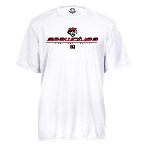 Erie SeaWolves BR White Adult Performance Tee