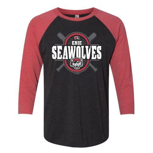 Erie SeaWolves BR Fulcrum Raglan