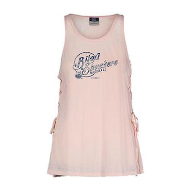 Biloxi Shuckers Tank-Wmn Elisa Side Lace Cameo Pink