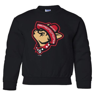 El Paso Chihuahuas SWEATSHIRT- YTH BLACK HOWLING DOG