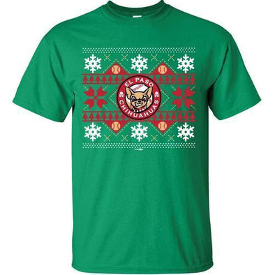 El Paso Chihuahuas TEE- GREEN UGLY SWEATER SHIRT