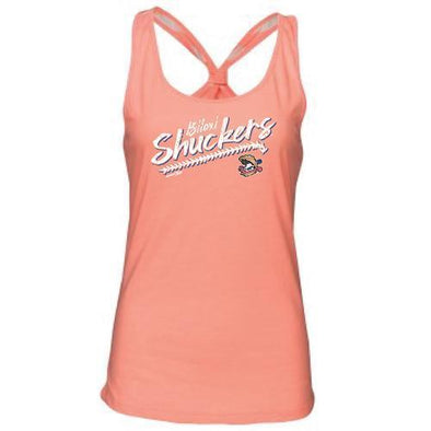 Biloxi Shuckers Tank-Wmn Expert Stripped Knot Back