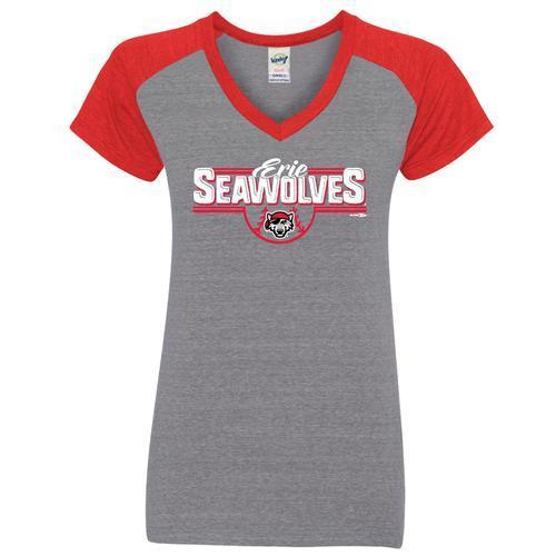 Erie SeaWolves BR Rumor Raglan Tee