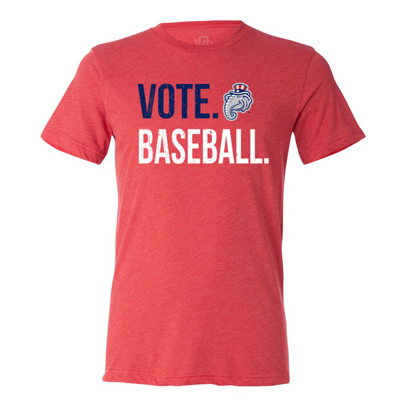 Vote Baseball Red