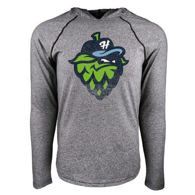 108 Stitches Euro Raglan Hoodie, Hillsboro Hops