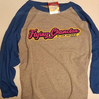 Flying Chanclas De San Antonio 3/4 Sleeve Grey Baseball T