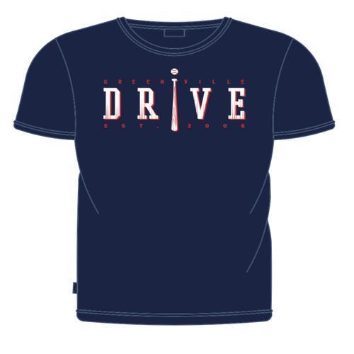 Greenville Drive Navy Bat Tee