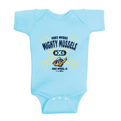 Infant Make Onesie, Aqua