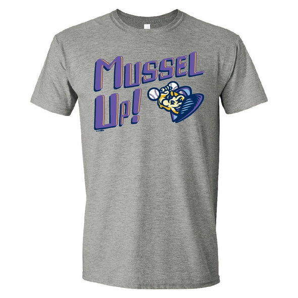 Youth Mussel Up T-Shirt, Gray