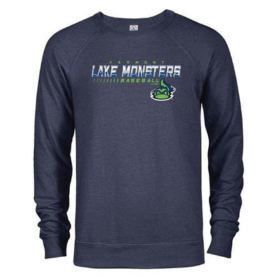 Vermont Lake Monsters Facade- French Terry Crewneck Sweatshirt