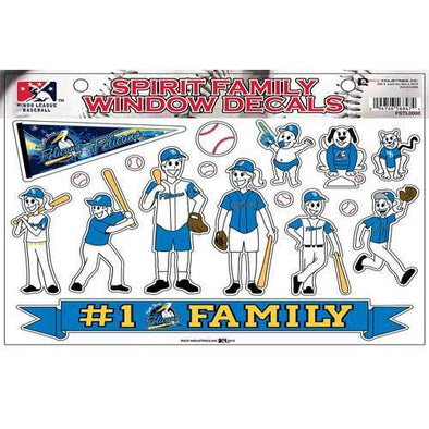 MYRTLE BEACH PELICANS RICO IND. SPIRIT FAMILY  DECALS