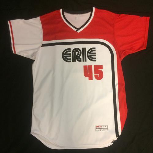 Erie SeaWolves 2017 Fauxback Friday Authentic Jersey #45