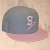 Spokane Indians Fitted Gray w/Pink Cap