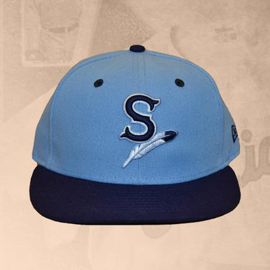 Spokane Indians Fitted Light Blue w/Navy Cap