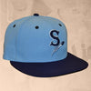 Spokane Indians Fitted Light Blue w/Navy Cap