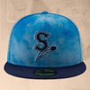 Spokane Indians Fitted Sky Blue Home Logo Cap