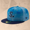 Spokane Indians Fitted Sky Blue Home Logo Cap