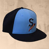 Spokane Indians Fitted Navy Sky Blue Cap