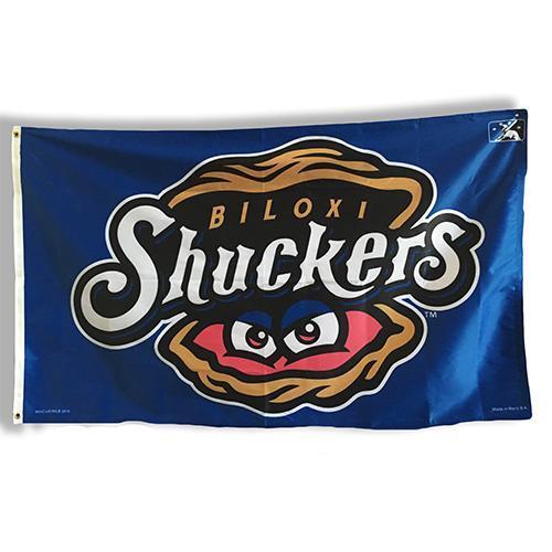 Biloxi Shuckers Flag 3x5 Royal