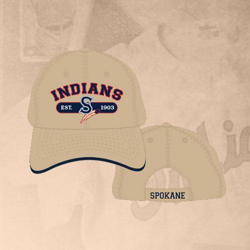 Spokane Indians Fox Khaki Adj Cap