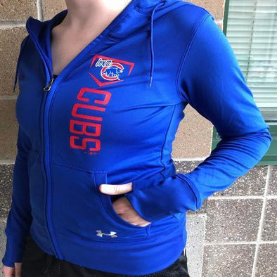 Iowa Cubs Women's French Terry Tech Full Zip, Royal