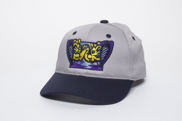 Youth Adjustable Hat, Gray/Navy