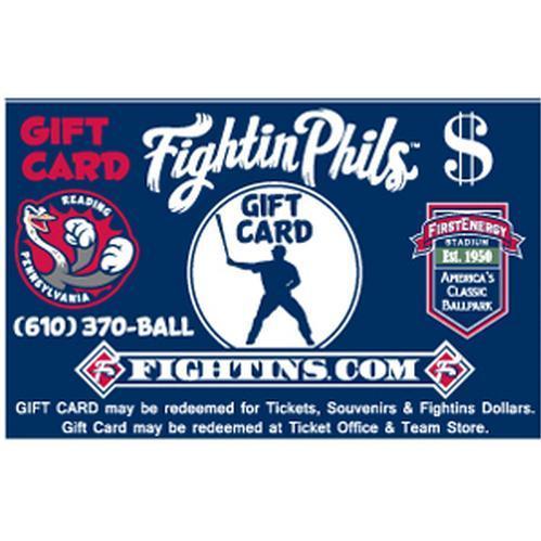 Reading Fightin Phils Fightin Phils Gift Cards - $20-$200