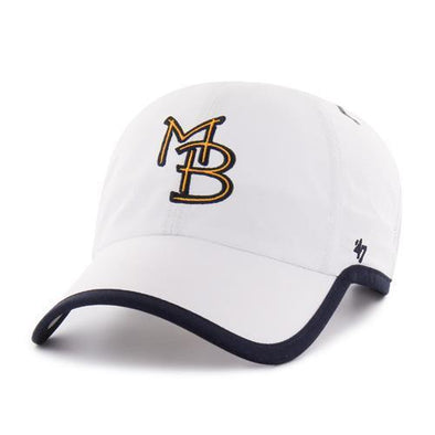 Myrtle Beach Pelicans 47 BRAND WHITE GAME COMPETE CLEAN UP CAP