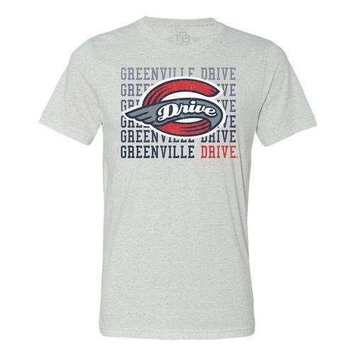 Greenville Drive 108 Stitches White Repeater Tee