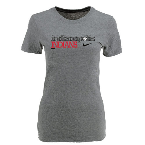 Indianapolis Indians Women's Grey Nike Waffle Tee