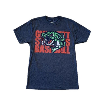 Gwinnett Stripers 108 Stitches Cap Logo Navy Tee