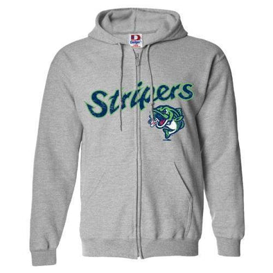 BIMM RIDDER STRIPERS COMBO LOGO DISTRESSED FULL-ZIP HOODIE