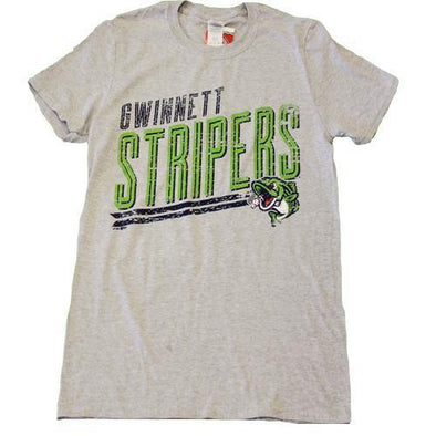 Gwinnett Stripers Bimm Ridder Ellis Cap Logo Gray Soft Tee