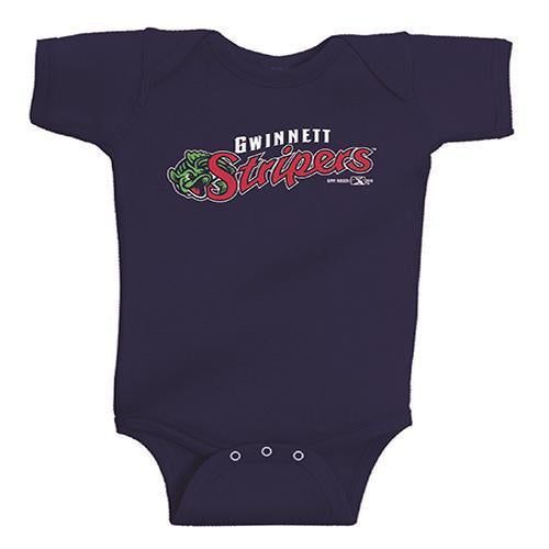 INFANT BIMM RIDDER STRIPERS PRIMARY LOGO NAVY CREEPER ONESIE