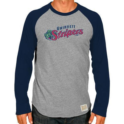 RETRO BRAND STRIPERS PRIMARY LONGSLEEVE RAGLAN TEE