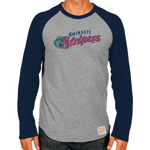 RETRO BRAND STRIPERS PRIMARY LONGSLEEVE RAGLAN TEE