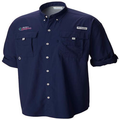 Gwinnett Stripers Columbia Bahama II Shirt- Navy