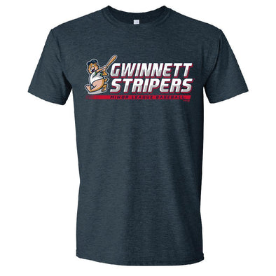 Gwinnett Stripers Bimm Ridder Mascot Chopper Tee- Navy